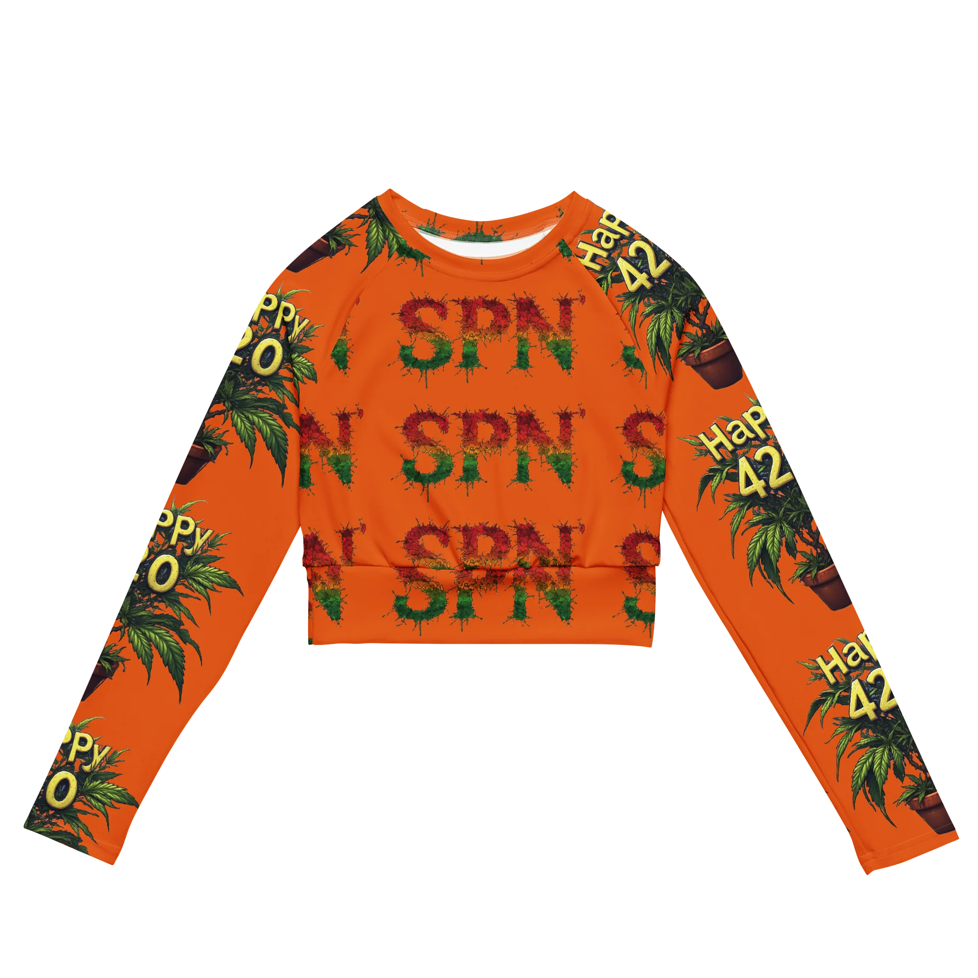 420 SPN All-Over Print Crop Top product image (2)