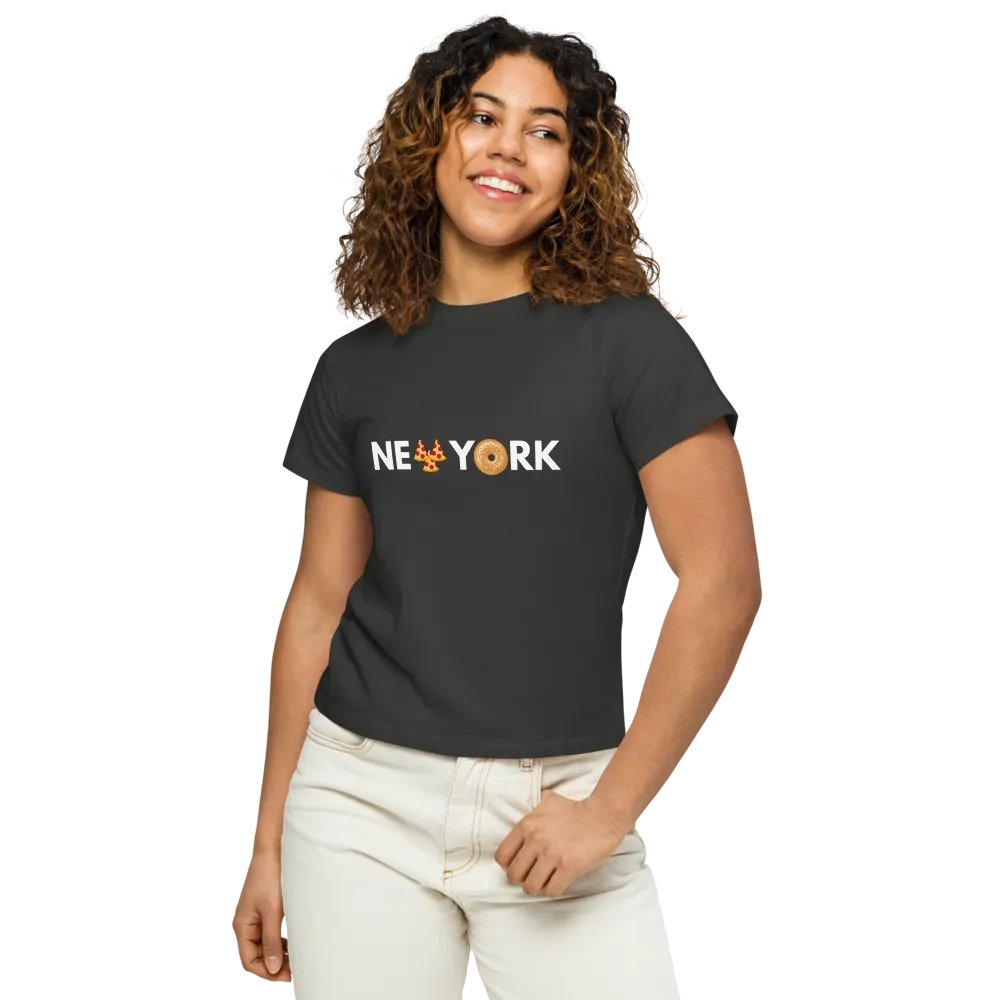 New York Pizza Bagel Black Womens product image (5)
