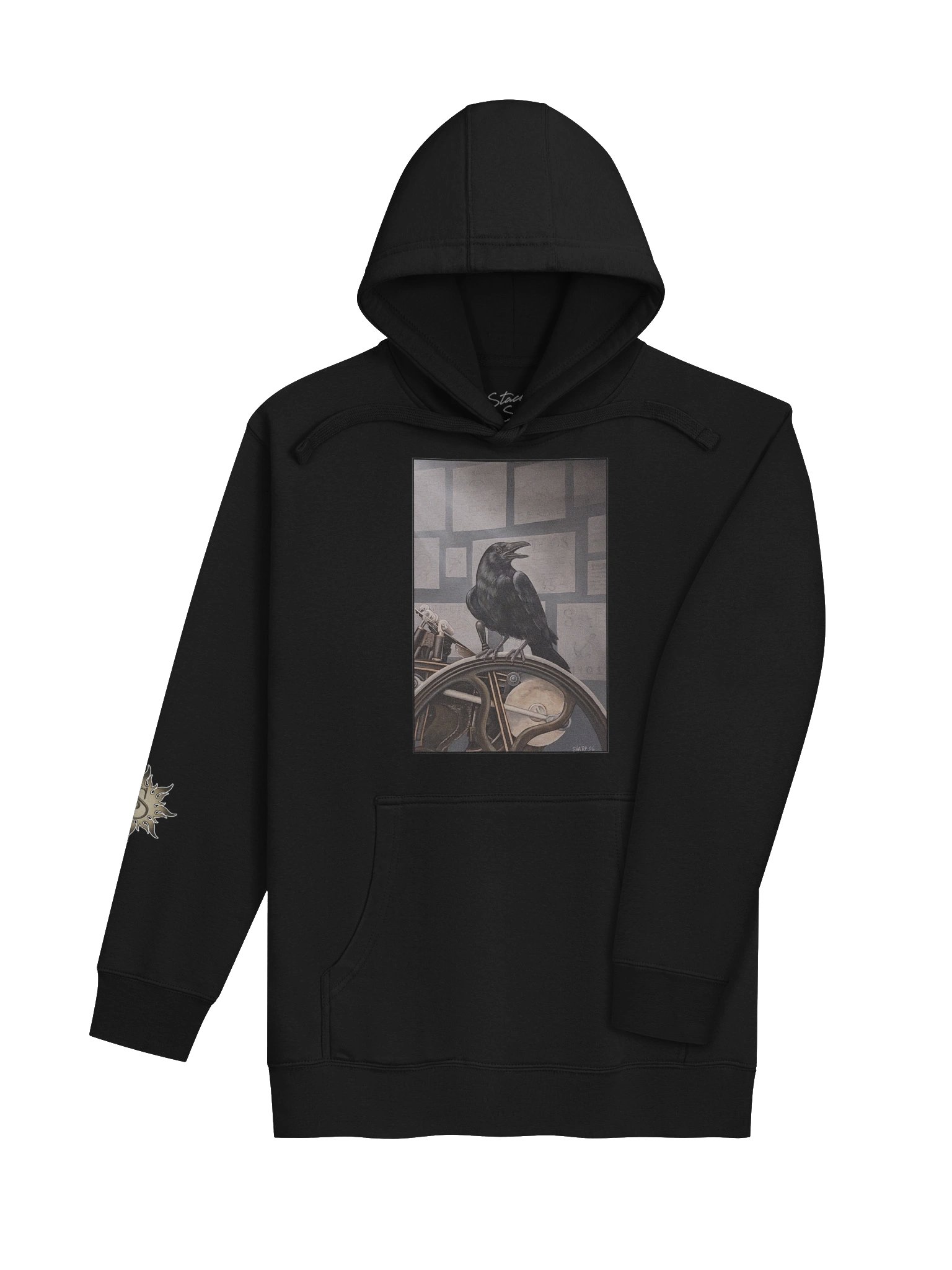 Raven's Letterpress - SharpTattoos @Strega Rose Unisex Hoodie product image (4)
