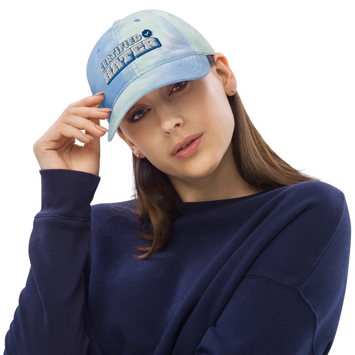 Certified Hater Tie-Dye Dad Hat (Blue) product image (2)