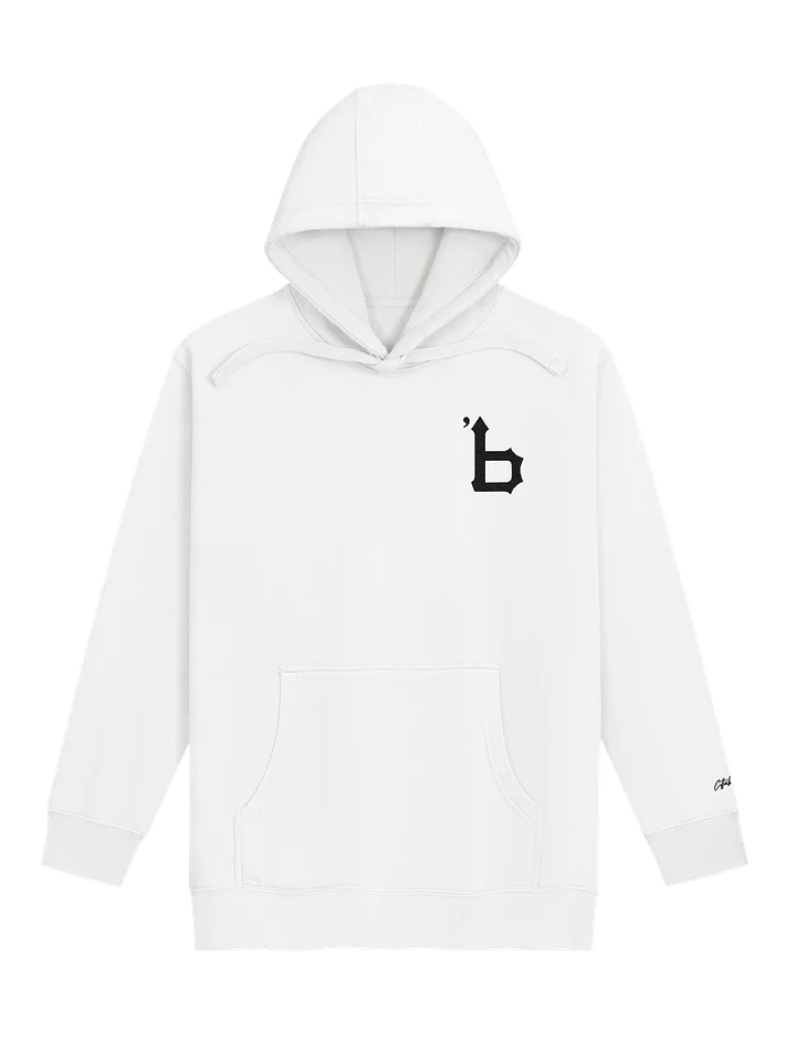 Embroidered 'b' Logo in Black Comfort Unisex Hoodie product image (13)