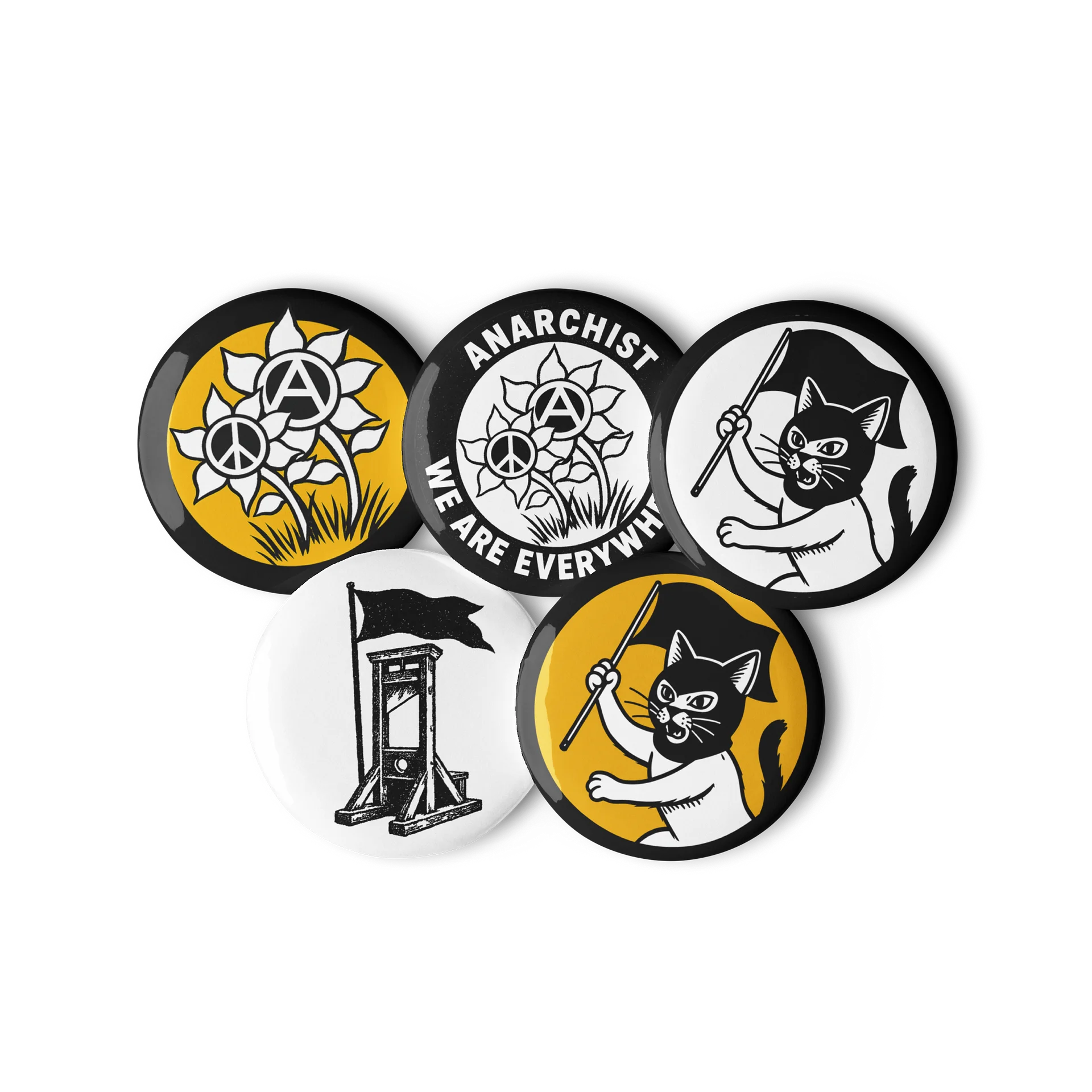 ANARCHIST BUTTON SET #3 product image (2)