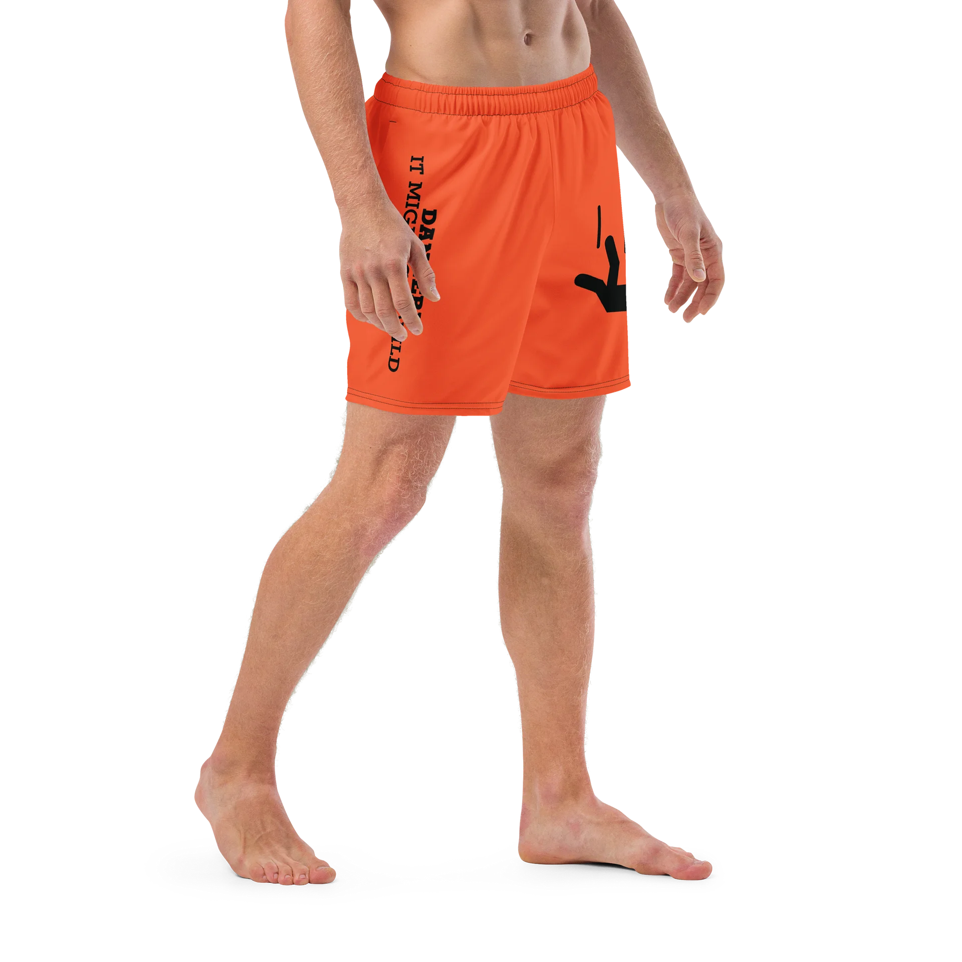 DANGER! - Orange/Black Swim Trunks product image (6)