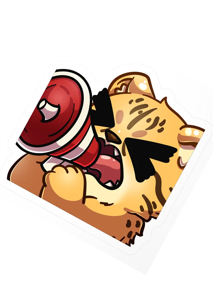 Yell Cheetah Sticker product image (5)