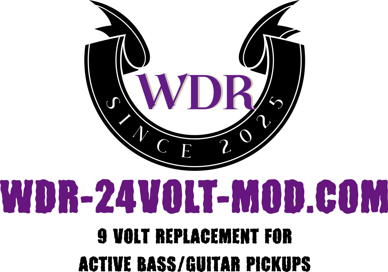 WDR-24Volt-Mod Active Guitar/Bass Booster "Standard" (Guitar Pick & Sticker Bundle) product image (8)