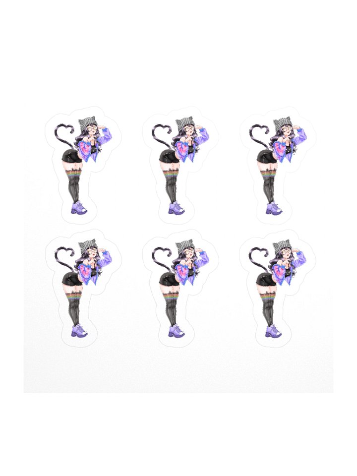 Curlicue Stickers (White) product image (1)