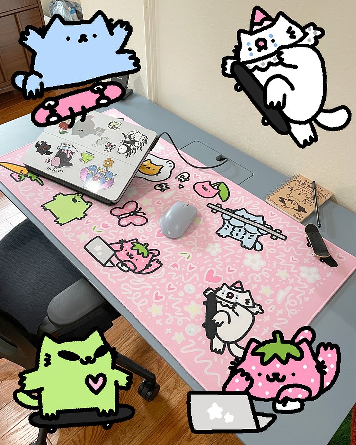 💖𝕤𝕜𝟠 𝕔𝕚𝕥𝕪 gaming mouse pad product image (1)