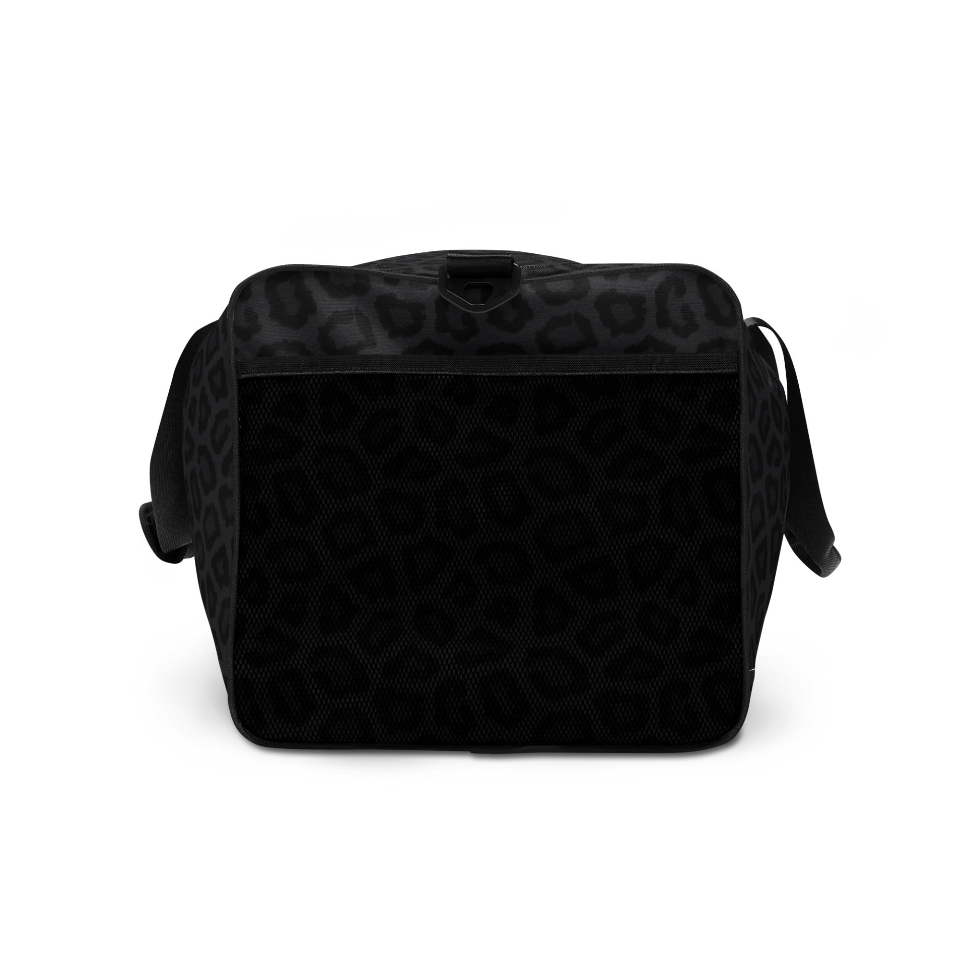 Trendy Bold Black Leopard Print Duffel Bag product image (7)