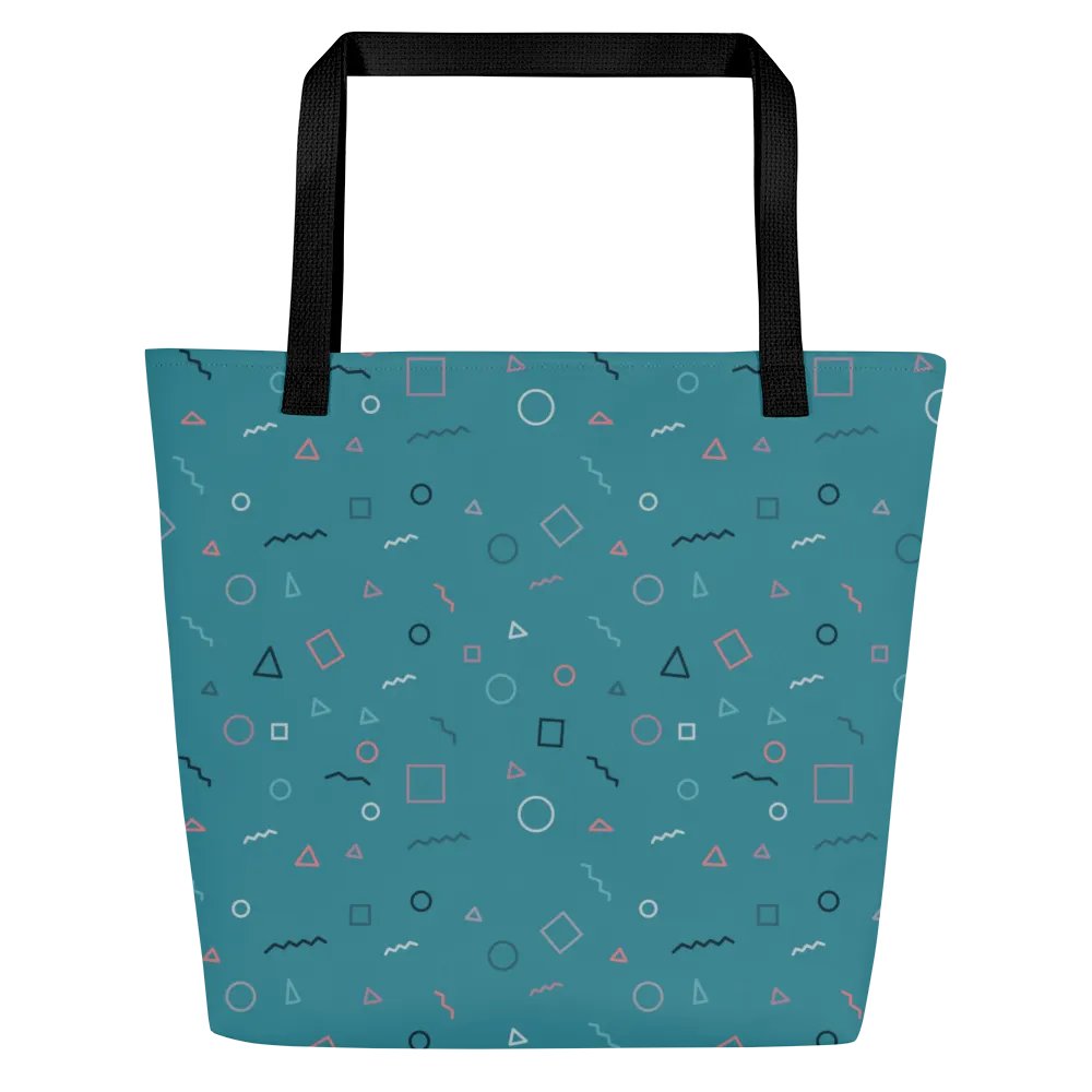 Turquoise Shapes Bag product image (1)