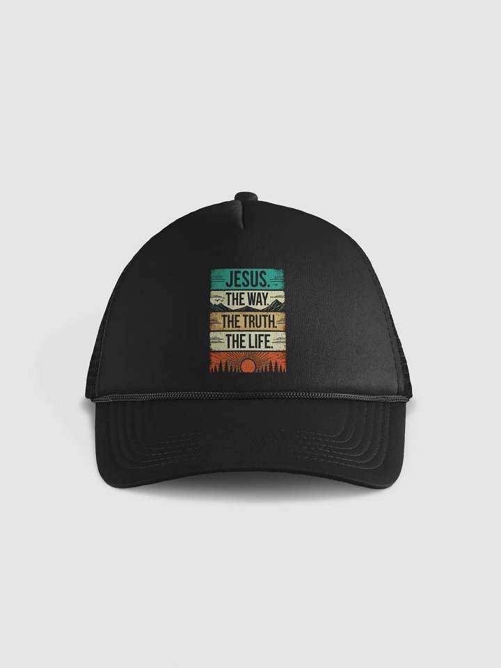 Jesus - The Way The Truth The Life Foam Trucker Hat product image (2)
