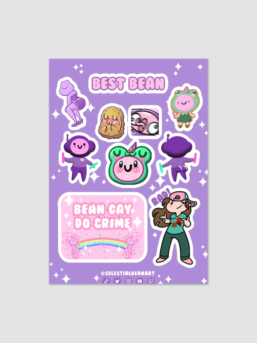 Celestial Bean Sticker sheet product image (1)