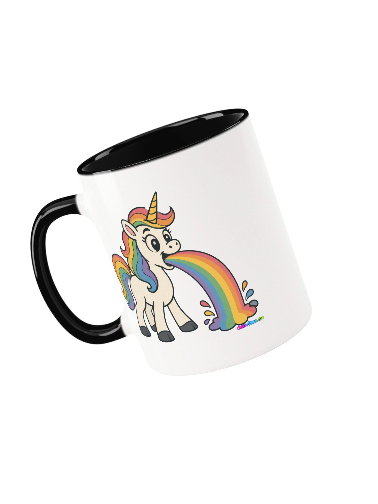 Puking Unicorn - Two Tone Coffee Mug product image (30)