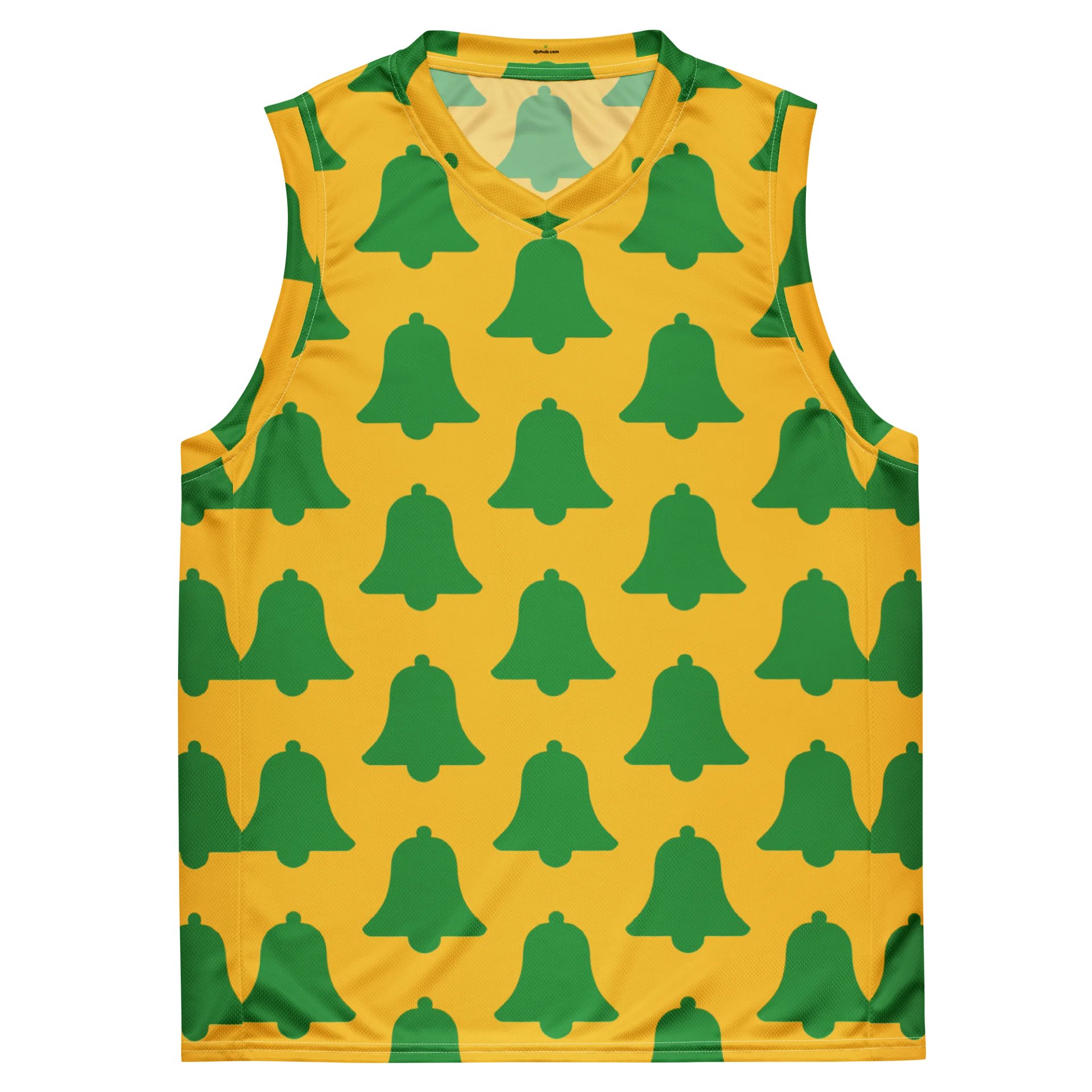 Green Bell Pattern All-Over Basketball Jersey product image (2)