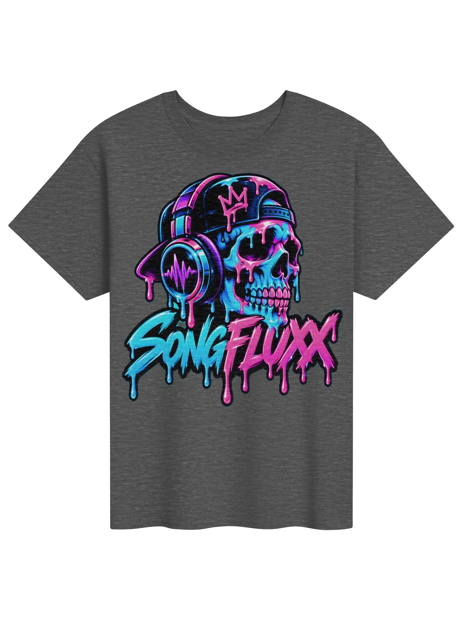SONGFLUXX Neon Skull Headphones Tee