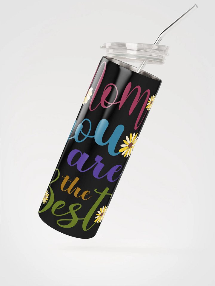Floral Mom You are the Best Stainless Steel Tumbler product image (2)