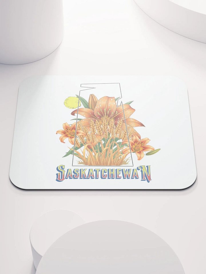Saskatchewan Province Lily Blossom Mouse Pad product image (1)