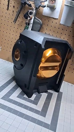 Box-son bot_zero painted all black with gold visor #original #precisionprops #3dprinting #smallbusiness