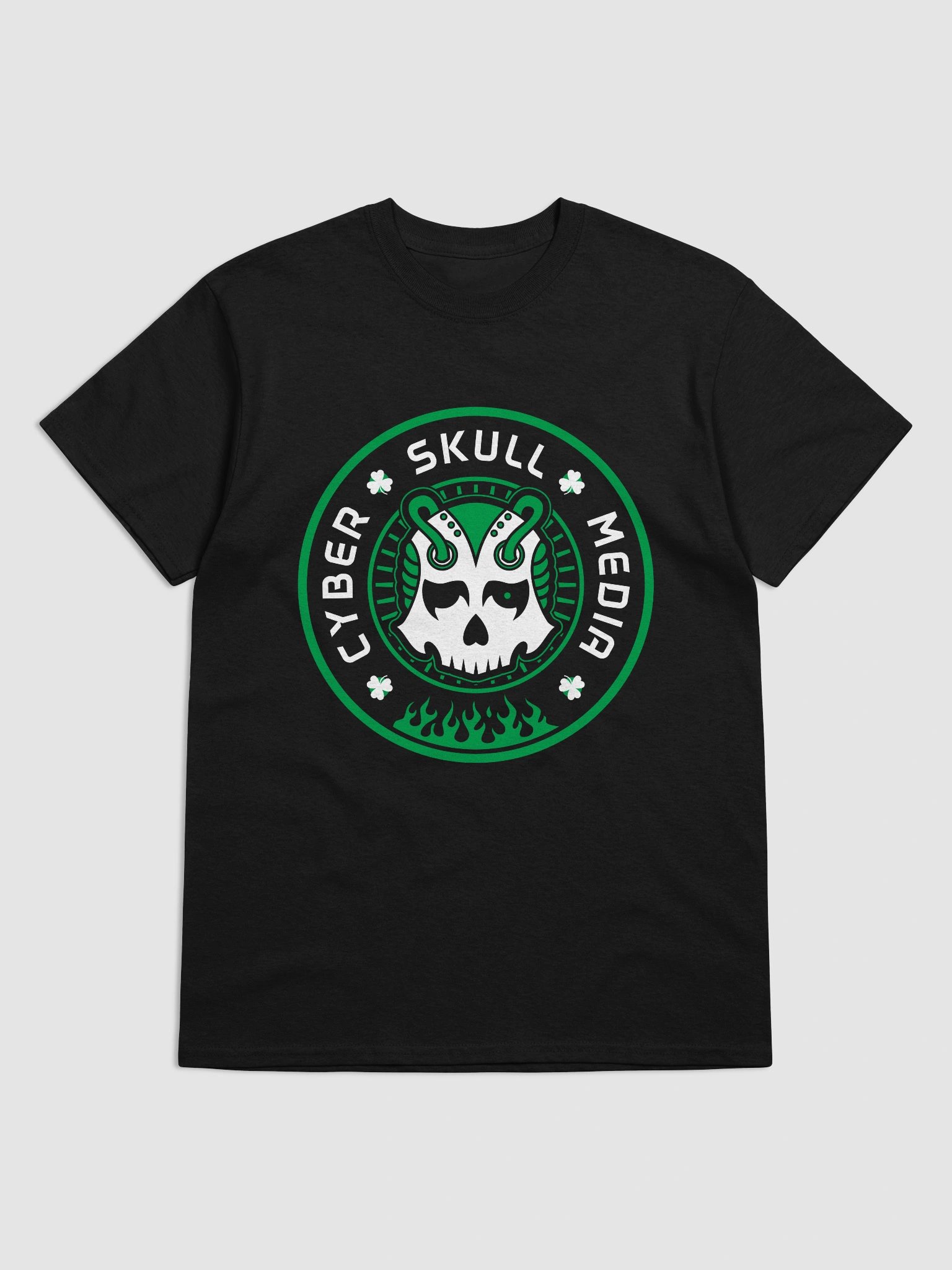 Cyber Skull Media St. Patty's 2026 Logo Tee (Basic) product image (5)