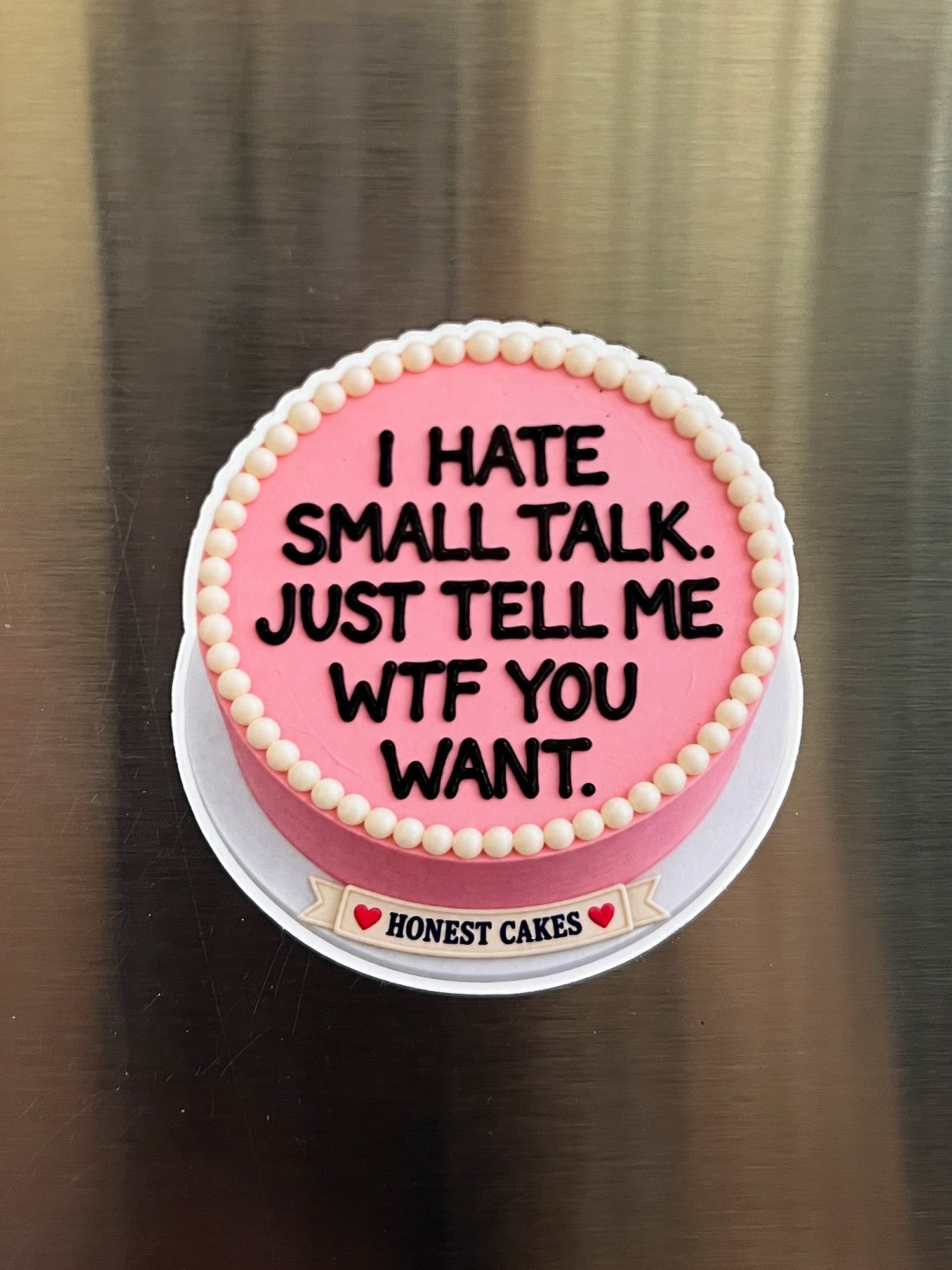 FRIDGE MAGNET: I Hate Small Talk - FREE SHIPPING product image (1)