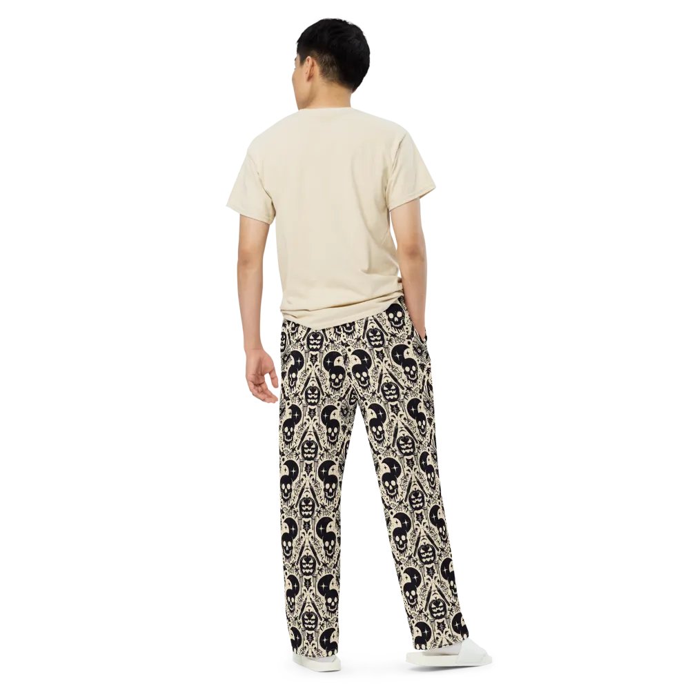Moonlit Gothic All-Over Wide-Leg Pants product image (5)
