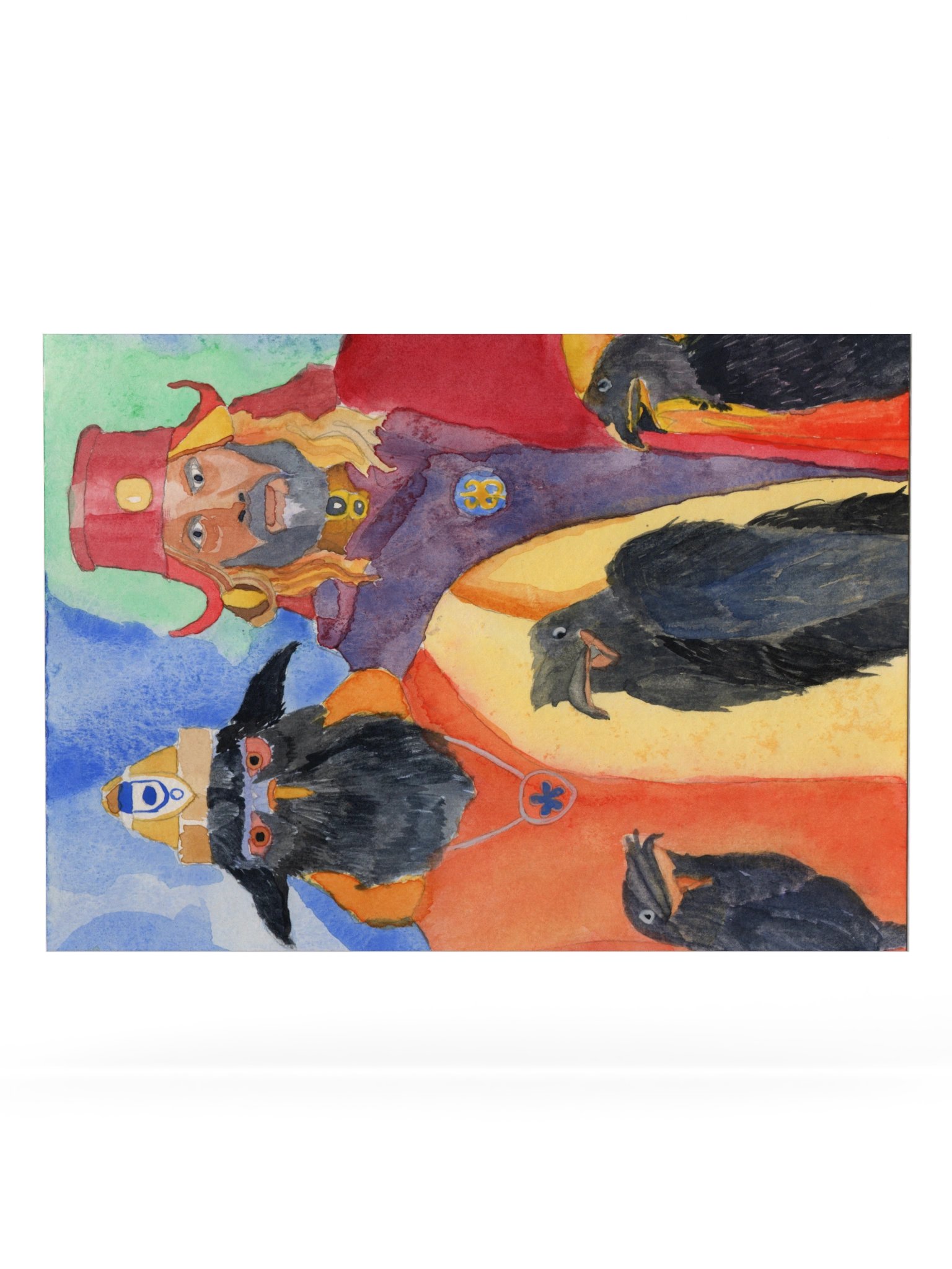 Corvus and King, The Weirdos - Watercolor Crow Council Poster product image (62)