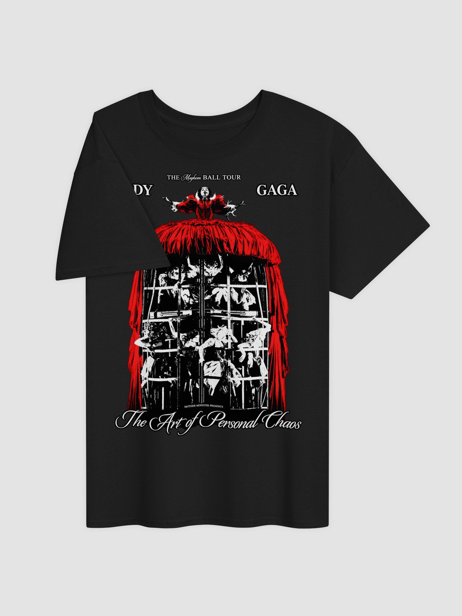 Lady Gaga The Art of Personal Chaos Shirt | Mayhem Ball Red Cage Tour Tee product image (2)