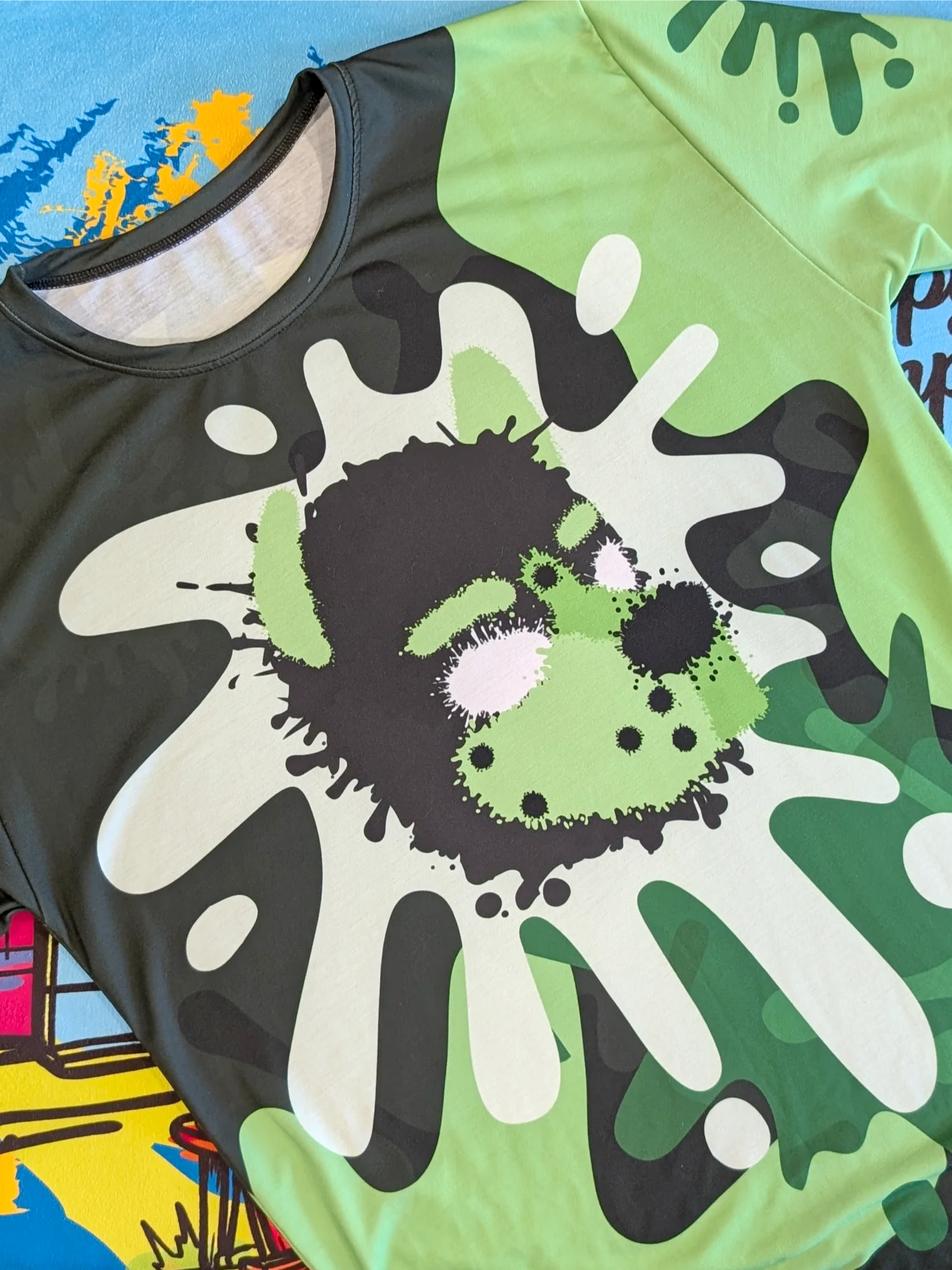 Chaos Splatter Shirt - Lime Green product image (6)
