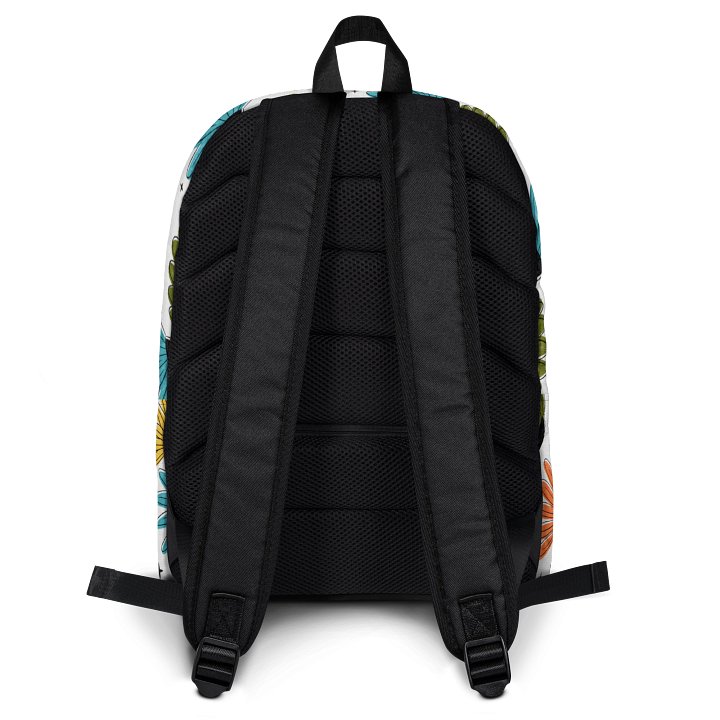 Retro Halftone Coneflowers Backpack product image (2)