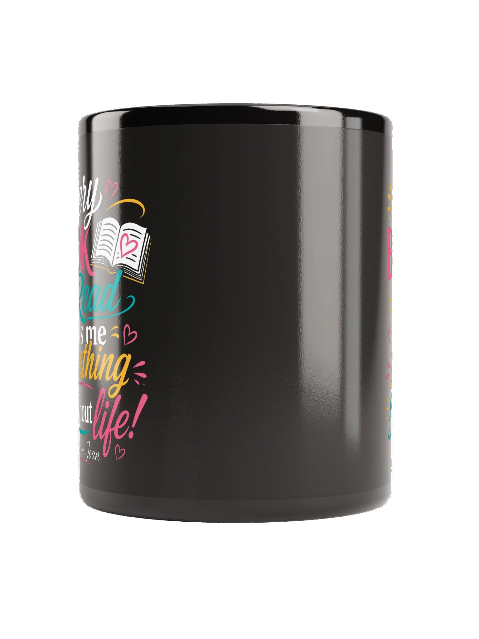 Every Book I Read tells me Something New about life! Black Mug product image (7)