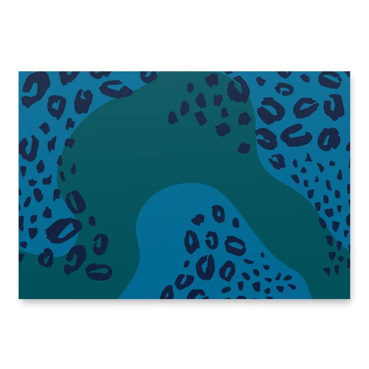 Teal Leopard Wrapping Paper Set product image (1)