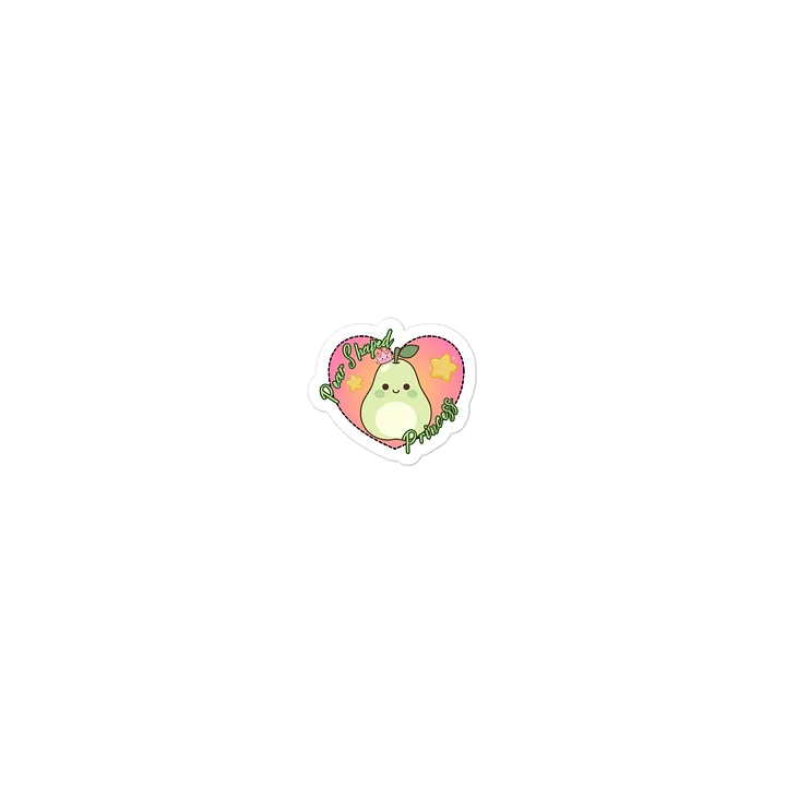 "Pear Shaped Princess" Die-Cut Sticker product image (1)