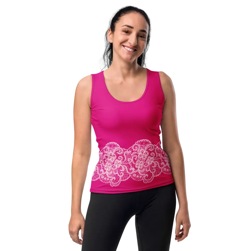 Lace Pink Premium Sportswear Tank Top product image (10)