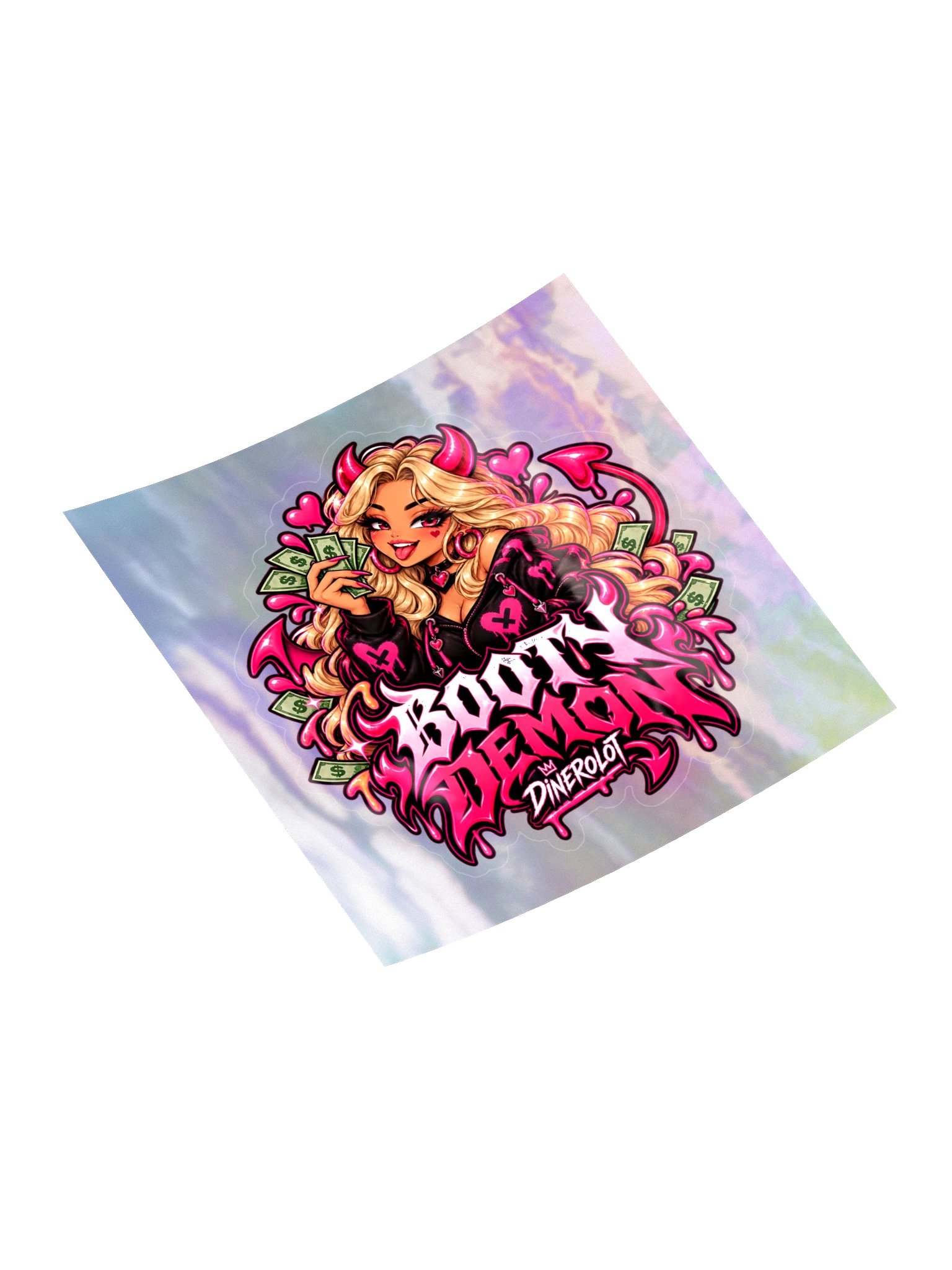 DINEROLOT Holographic Sticker Sheet - Blonde product image (4)