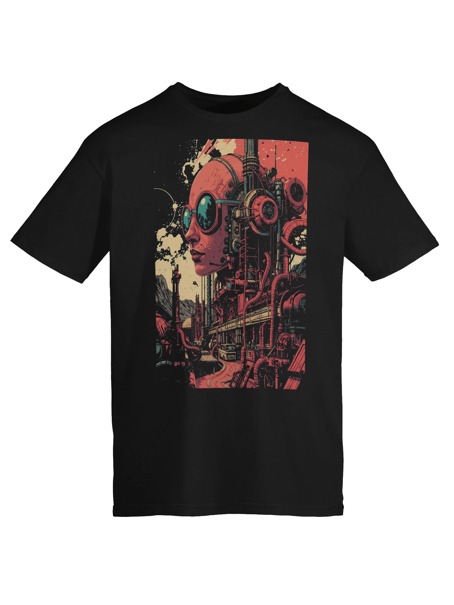 Retro-Futurist Mechanical Giant T-Shirt product image (4)