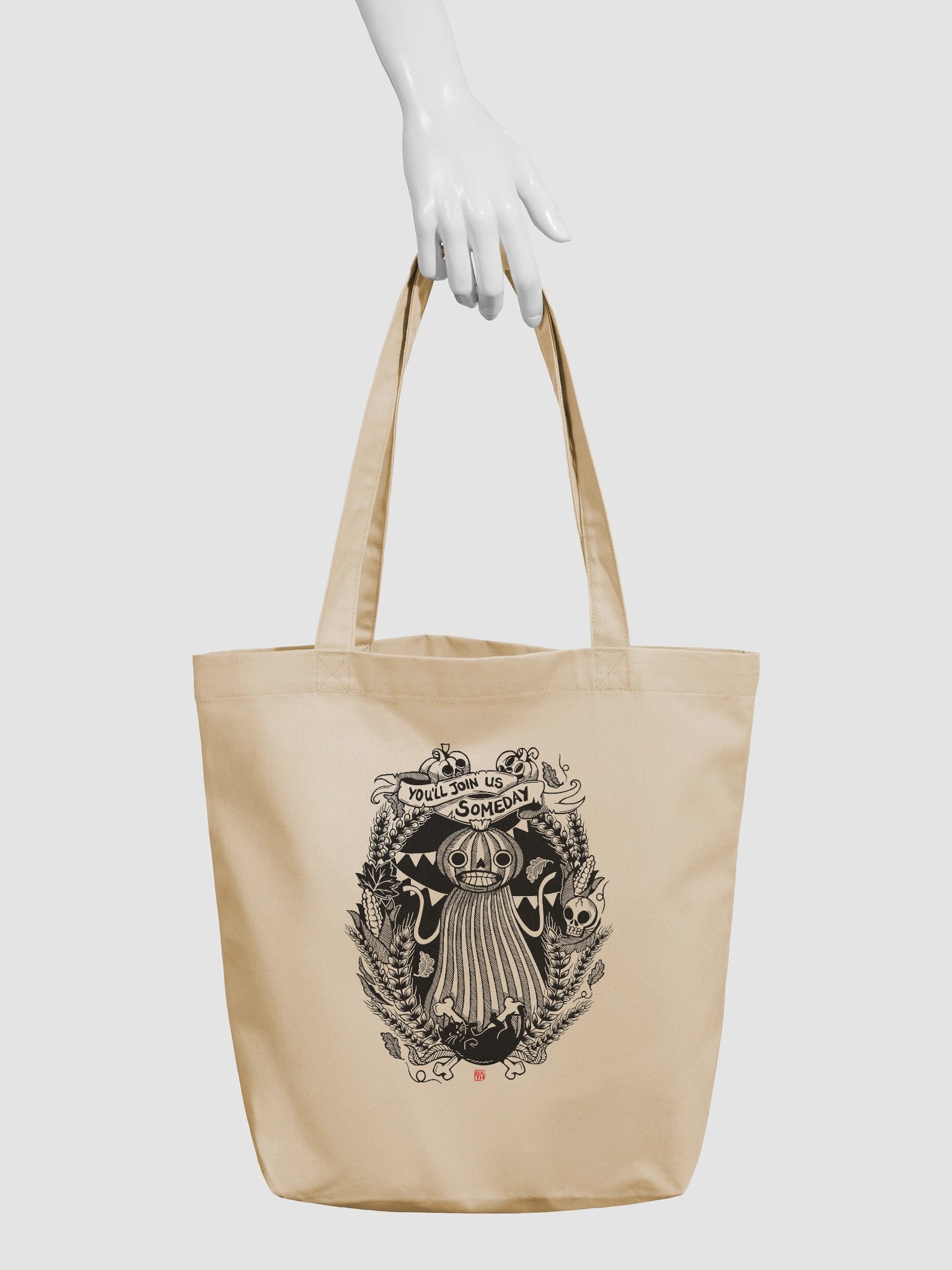 Gloomy Pumpkin Man Totebag product image (3)