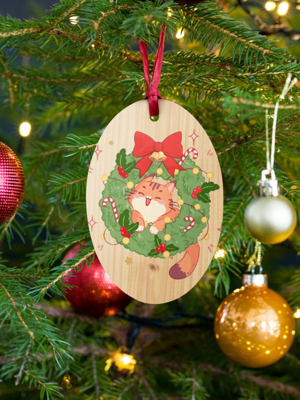 Christmas ornament Happy cat product image (1)