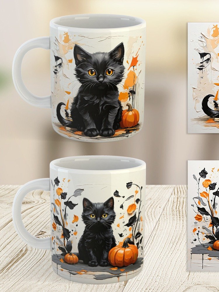 Witches Whisper Black Cat Mug product image (7)