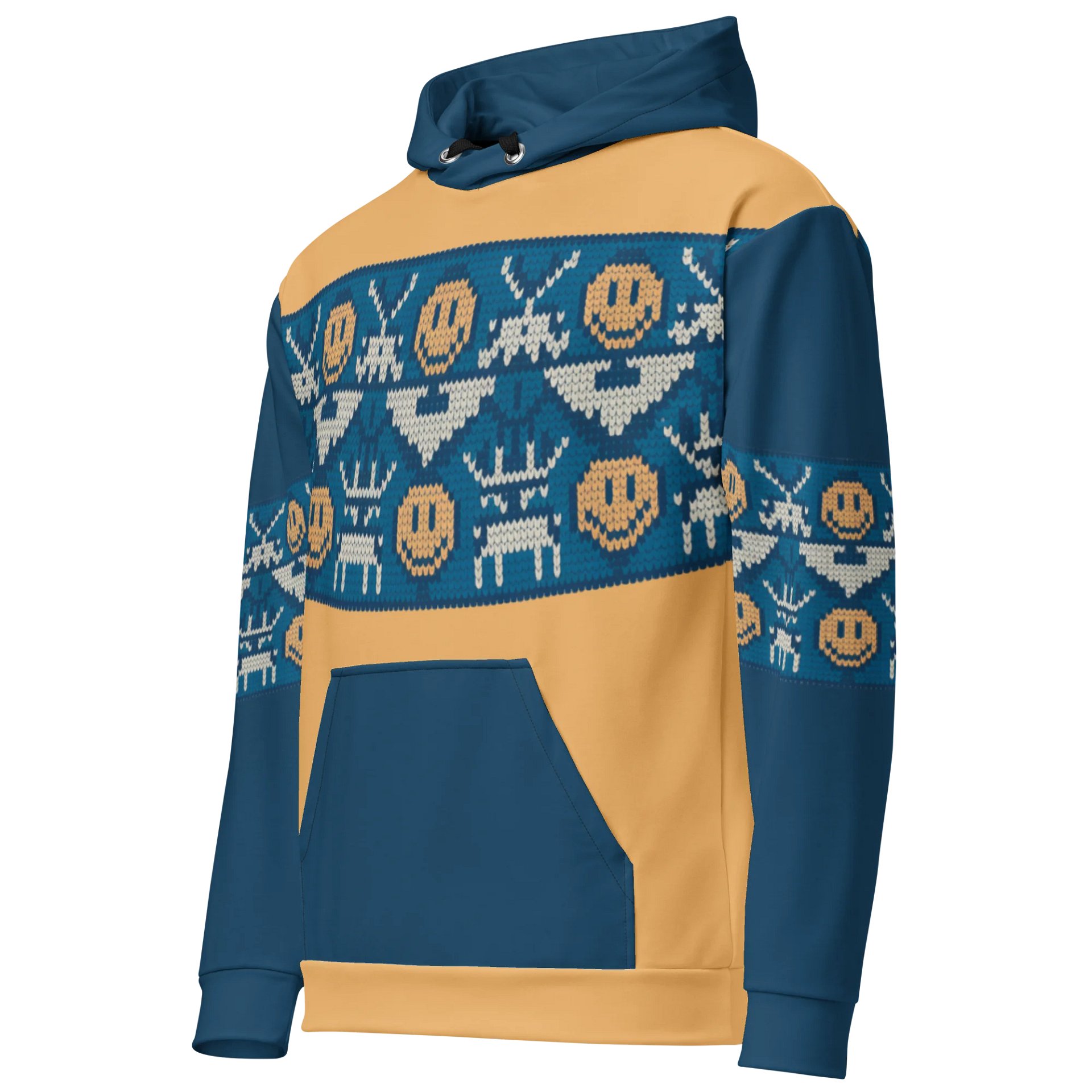 Retro Pixel Invader Hoodie – Classic Gamer Edition product image (3)
