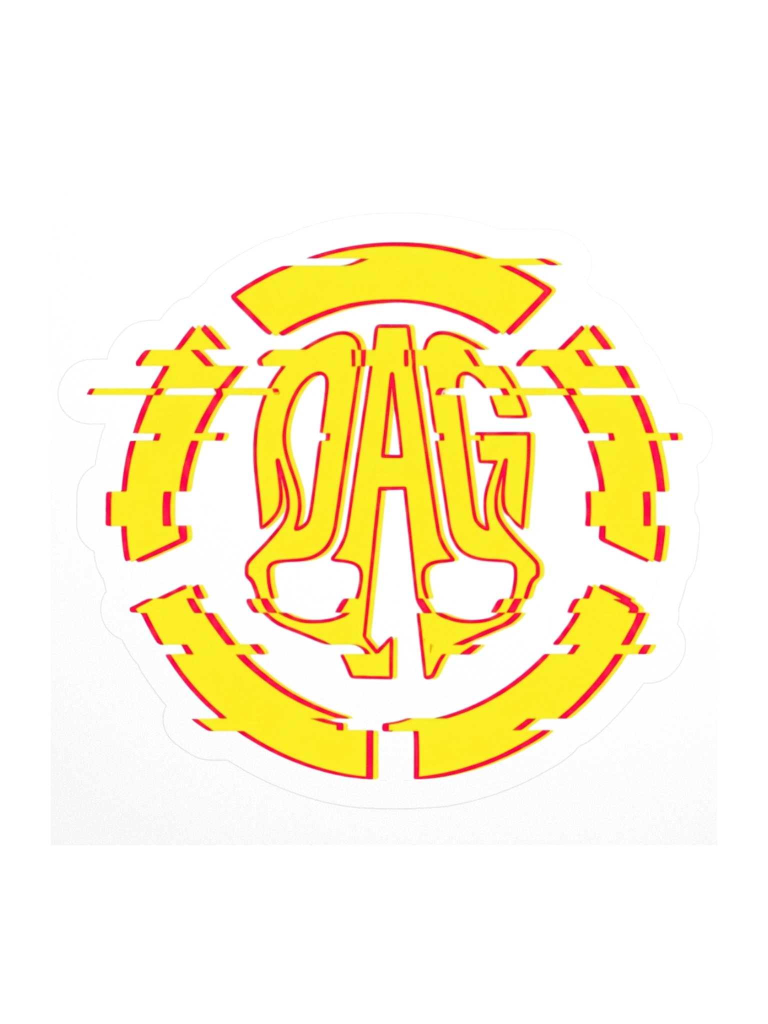 DAG SKULL STICKER GLITCHED product image (1)