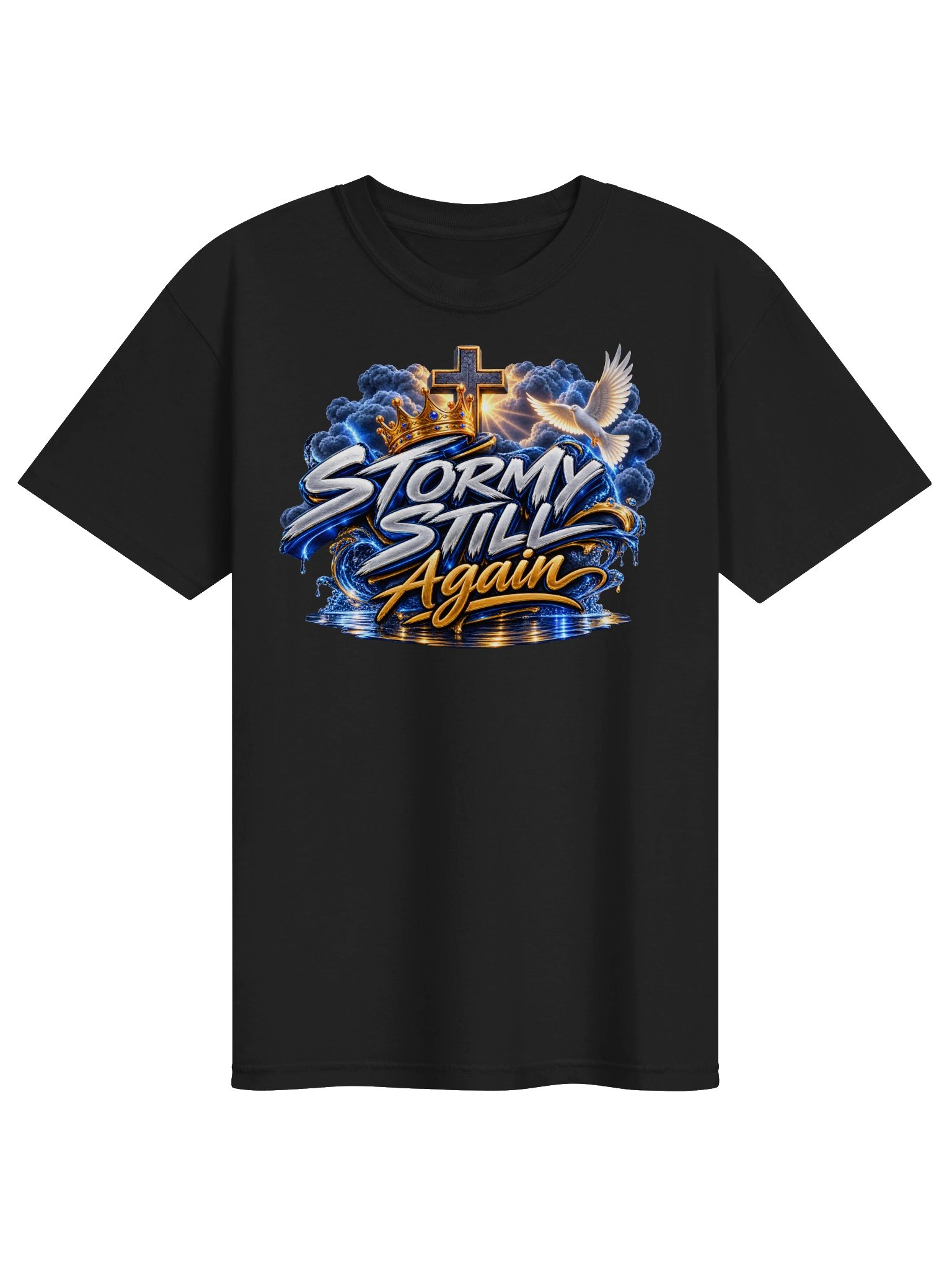 Storm Still Again Christian Graphic Tee product image (5)