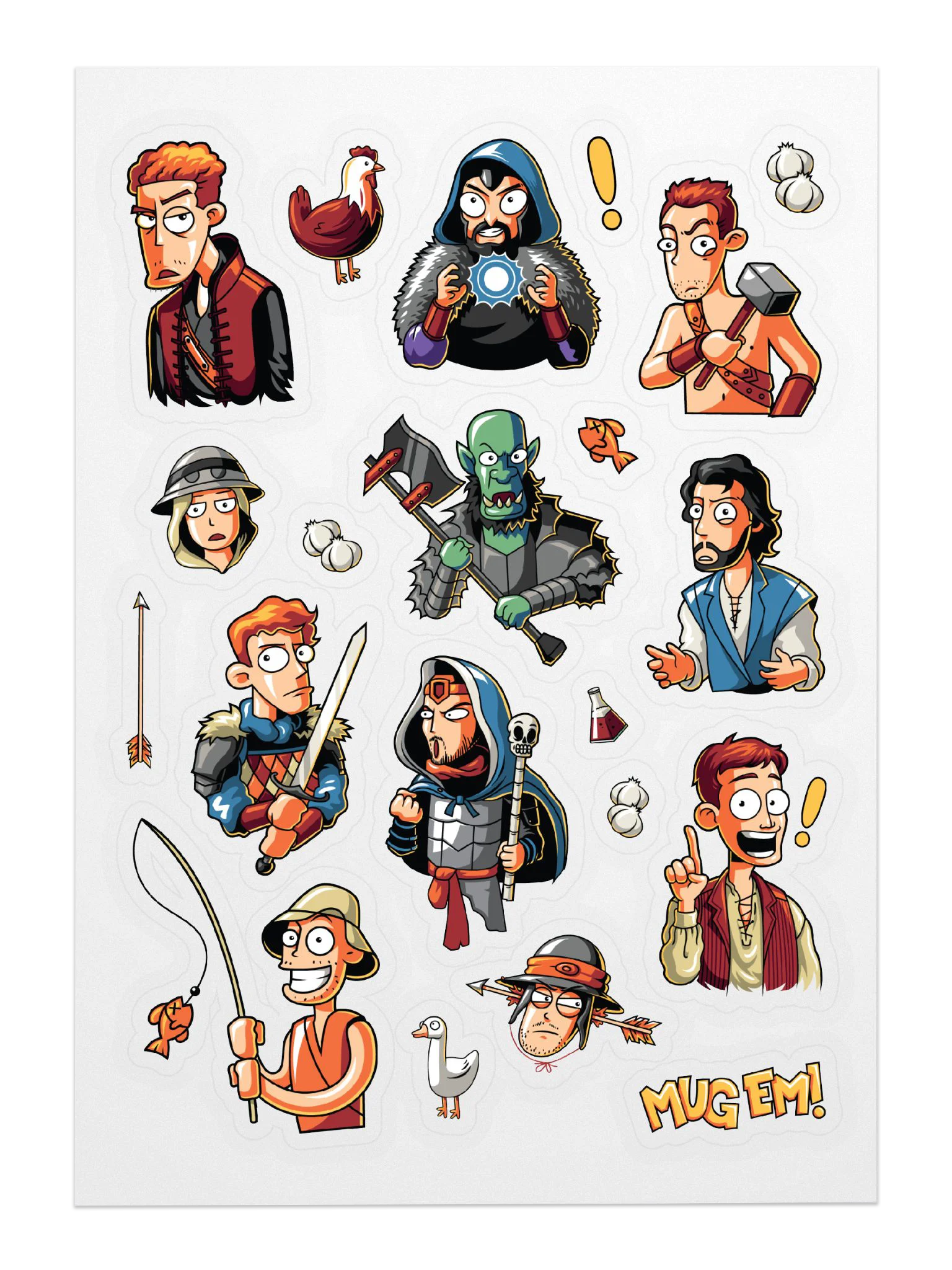 Epic NPC Man Sticker Sheet product image (3)