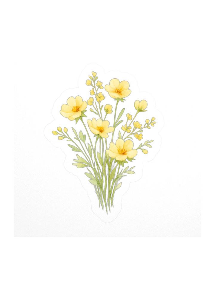 Golden Meadow Sticker — The Meadowlight Wildflower Collection product image (1)