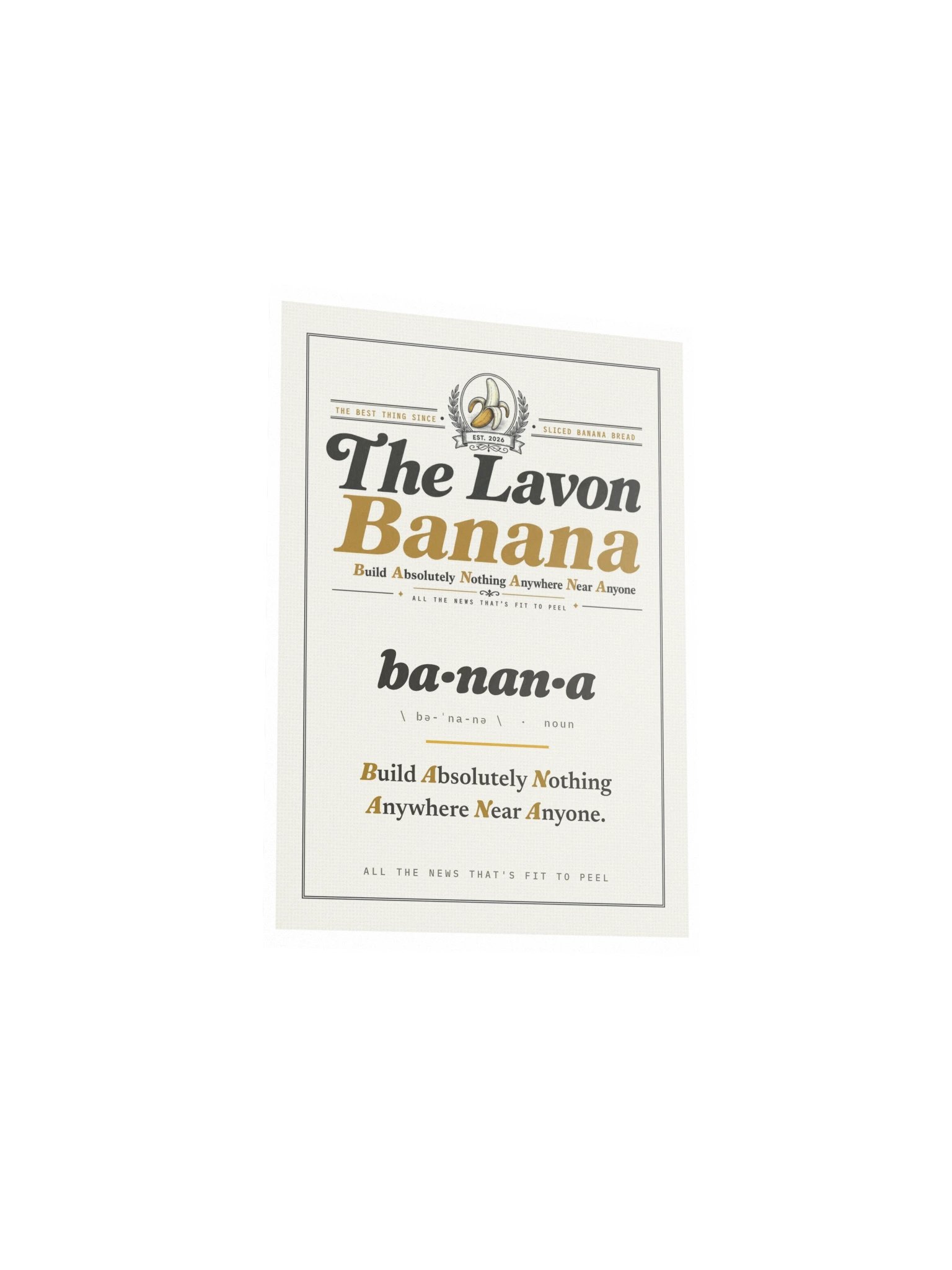 BANANA Broadside Poster product image (7)
