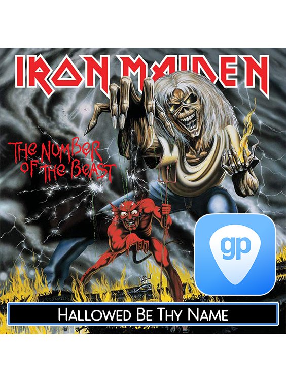 Hallowed Be Thy Name PDF TAB & Backing Track MP3 product image (1)