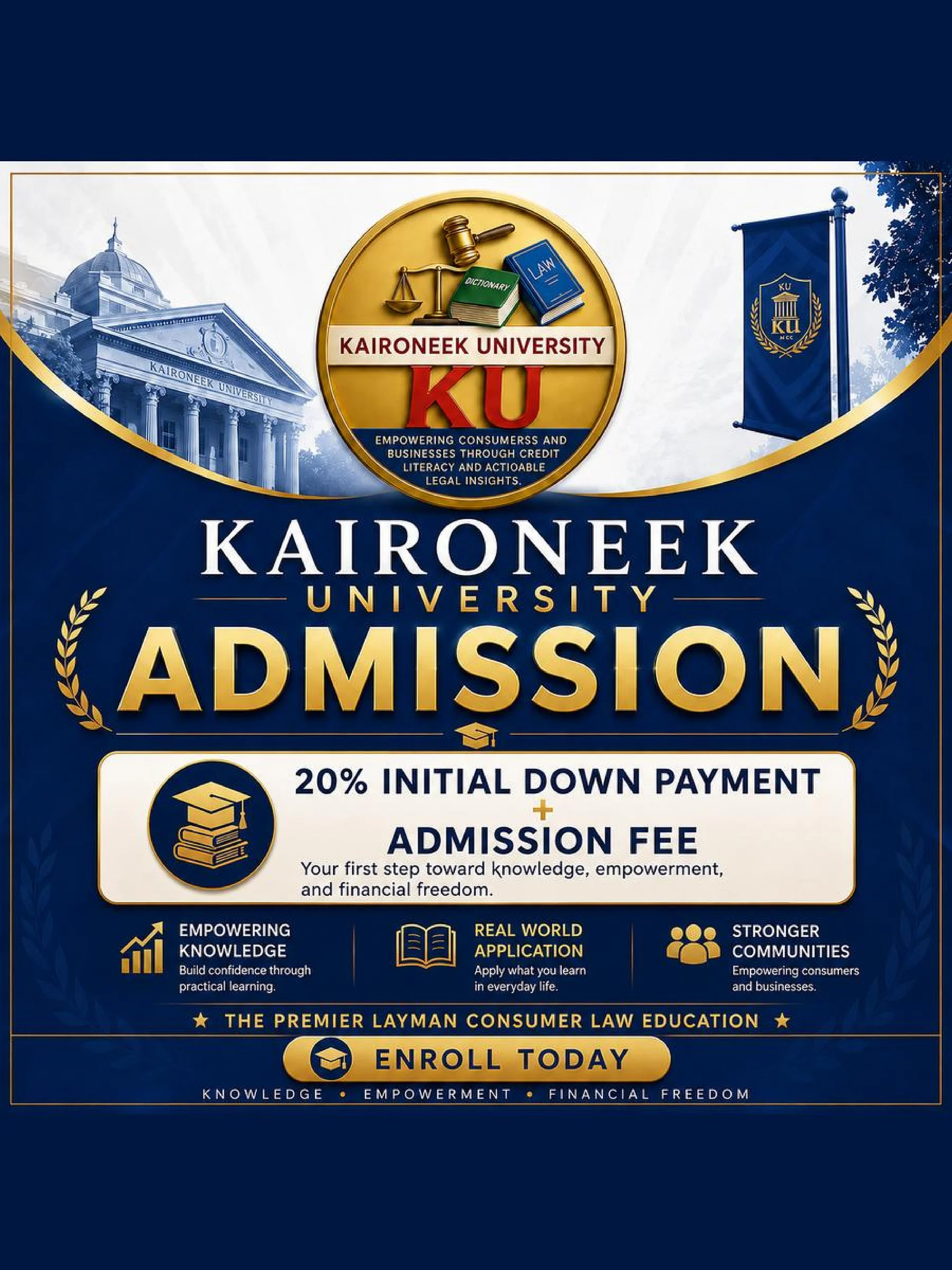 Kaironeek University Admission 20% Down Payment product image (1)