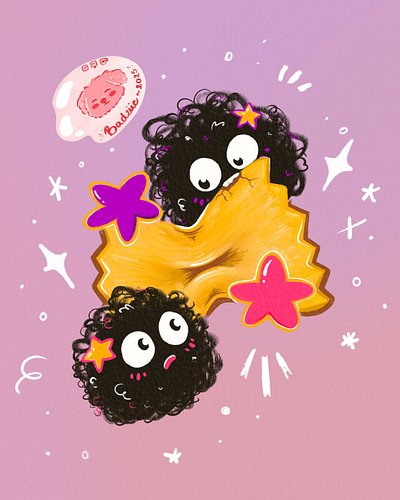 In my mind they are two dust bunny soot sprites falling in love over a singular pasta they will share 🥰 they are set with Vda...