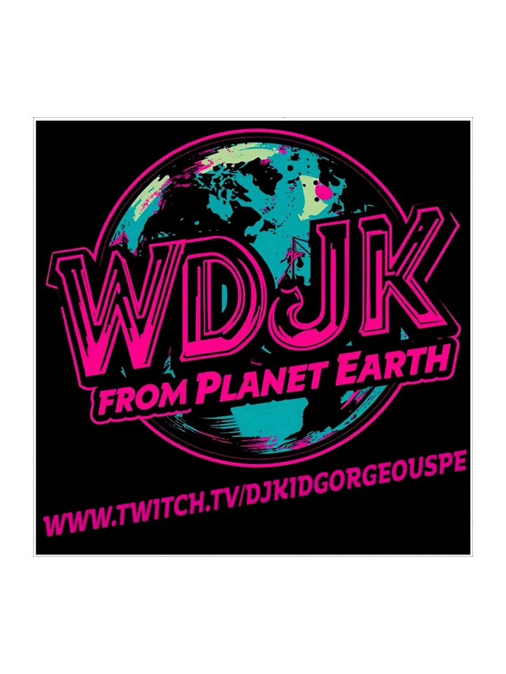 WDJK Radio square sticker product image (1)