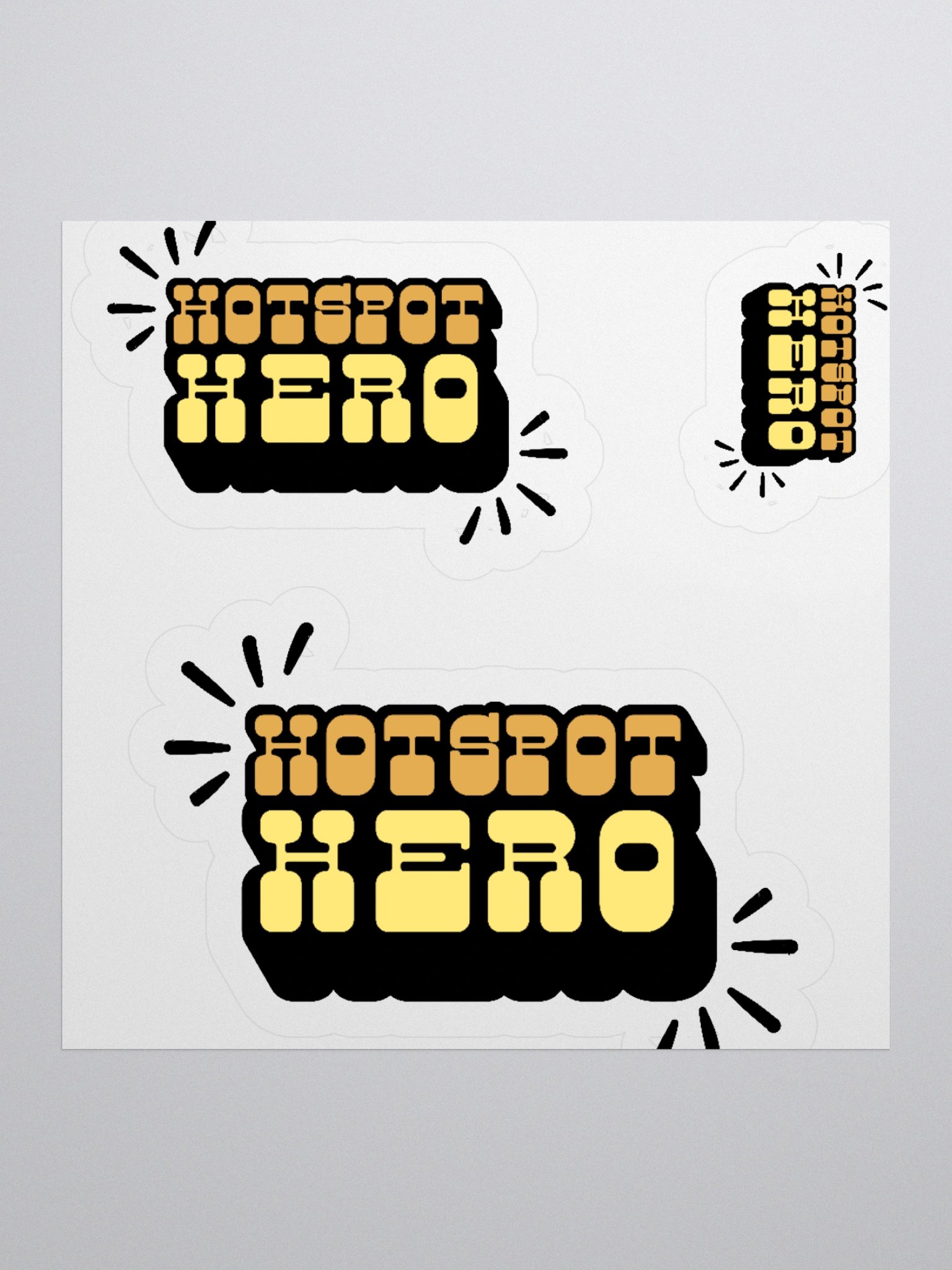 Hot Spot Hero - Regular Sticker Sheet product image (1)