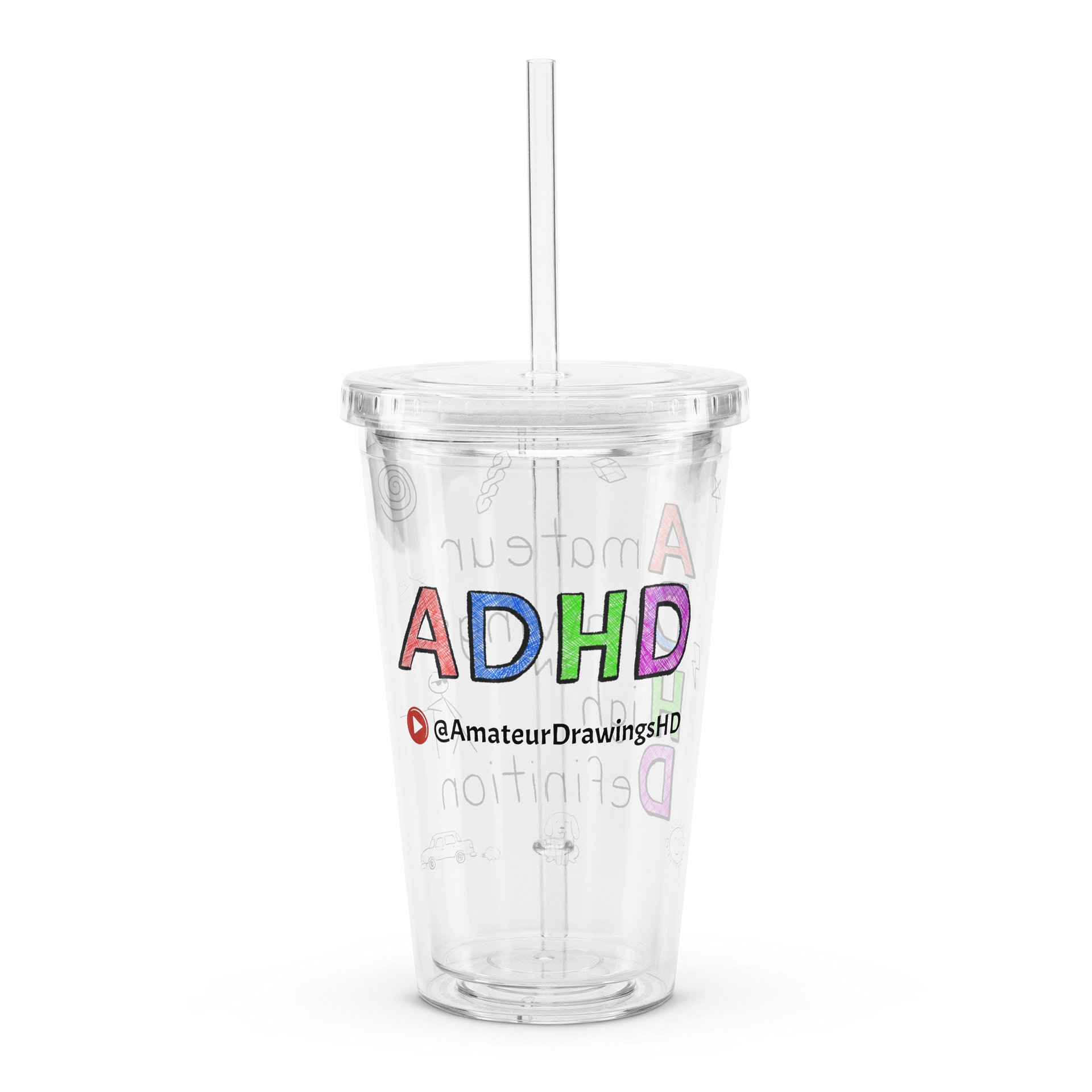 ADHD Clear Tumbler product image (2)