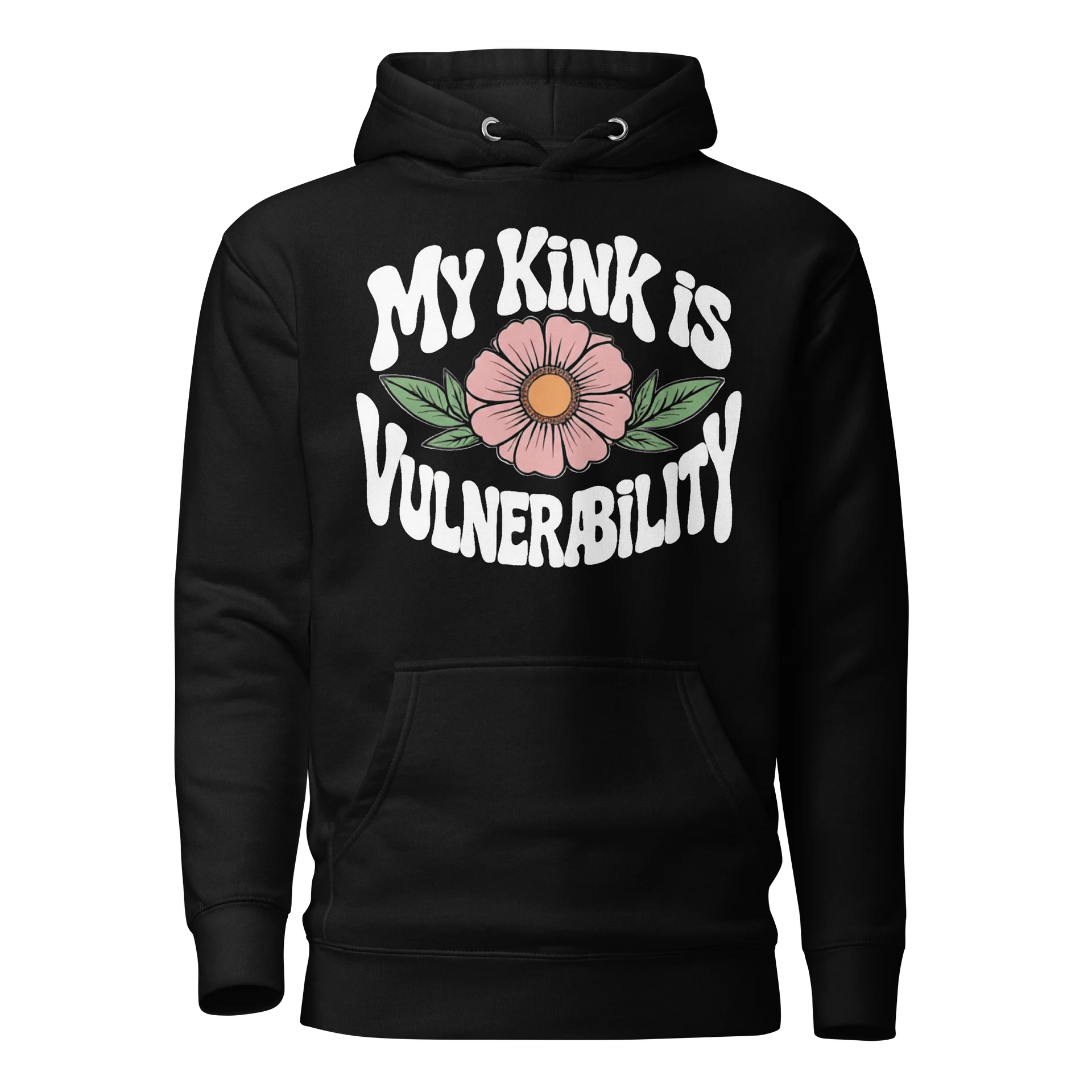 “My Kink Is Vulnerability” Black Unisex Hoodie product image (1)